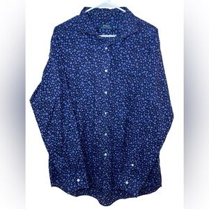 Polo by Ralph Lauren Navy Blue Floral Button-Down Shirt